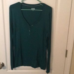 Converse NWT teal long sleeve top. Super soft!!